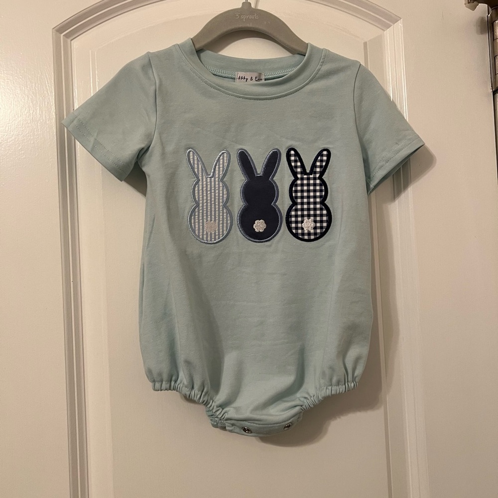 Abby & Evie Blue Bunny Baby Bubble